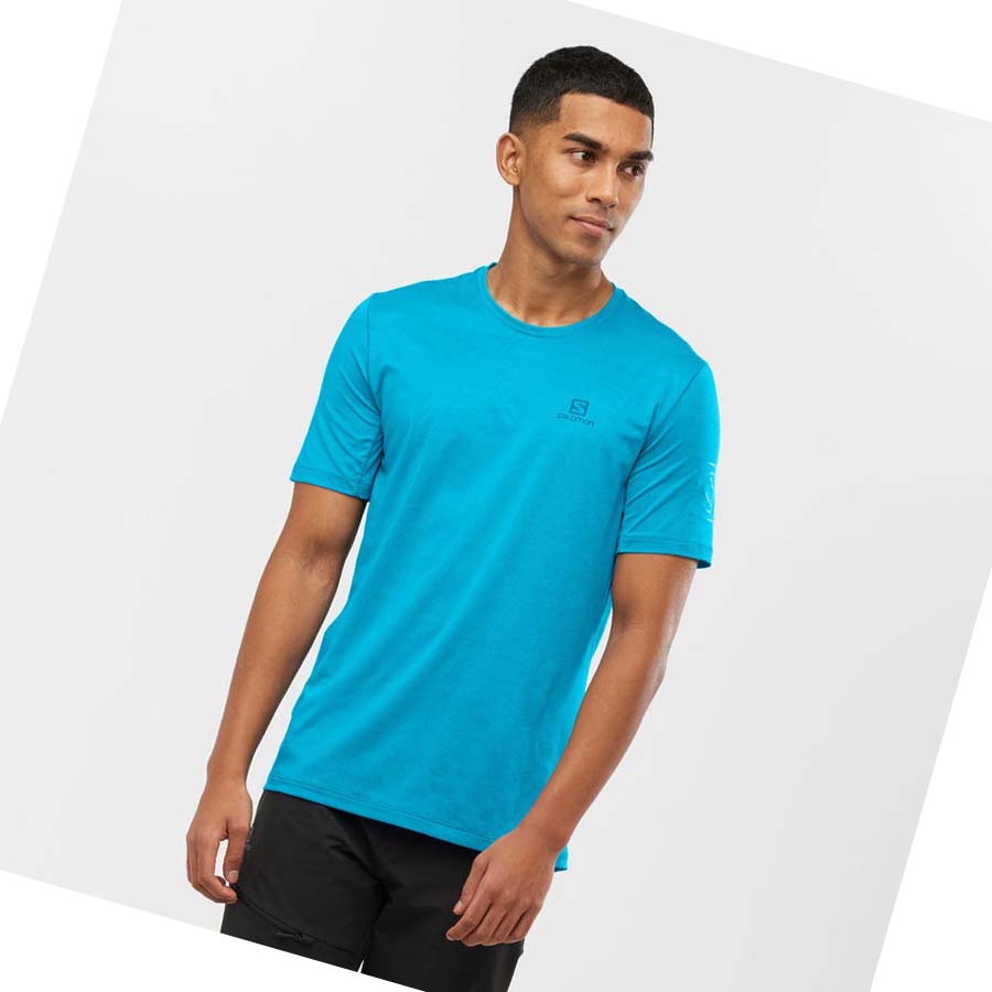 Camiseta Salomon OUTLINE Hombre Azules | MX 3250BEX